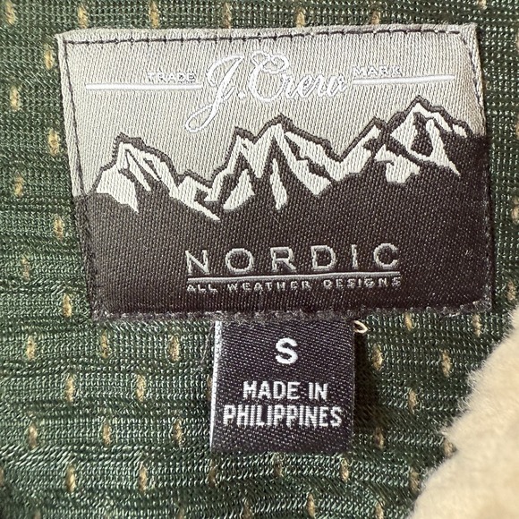 J. Crew Nordic Sherpa Fleece Pullover Women S Half Zip Beige Navy Cozy $148 - Picture 6 of 8